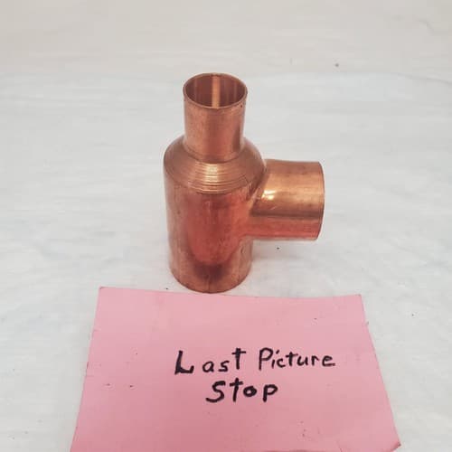 C2 Wrot Copper Pressure Reducing Tee - Thumbnail 7