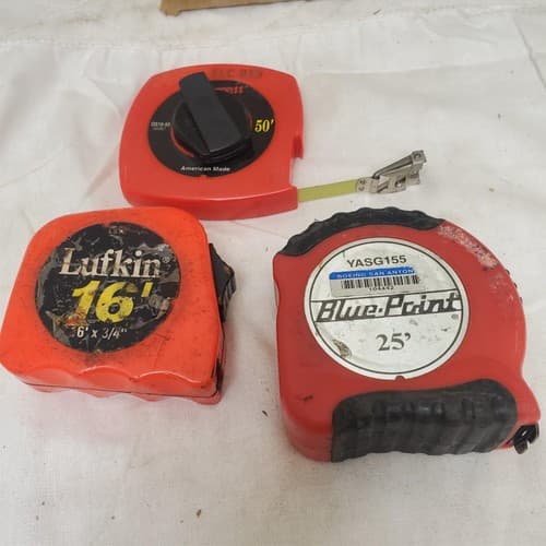 Lot of 3 Lufkin Blue Print & Starrett Retractable Tape Measure LOT-724 - Thumbnail 5