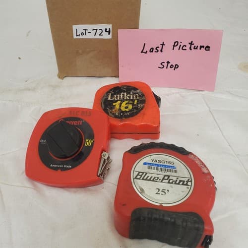 Lot of 3 Lufkin Blue Print & Starrett Retractable Tape Measure LOT-724 - Thumbnail 7