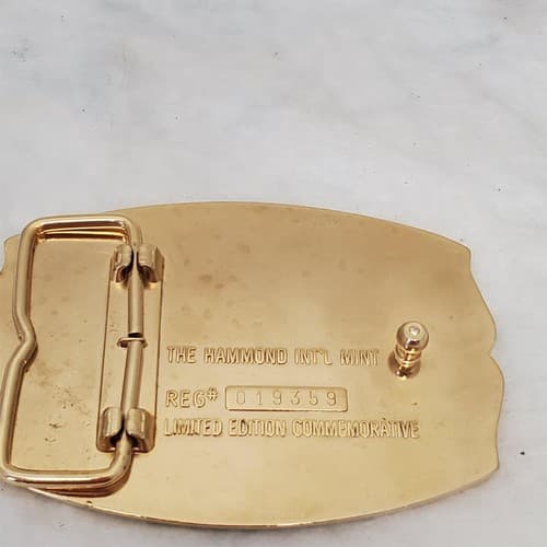 Statue of Liberty Diamond 1886 USA France 1986 Limited Edition Belt Buckle - Thumbnail 3