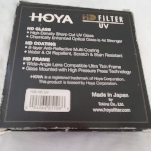 Hoya HD Filter UV HD Glass HD Coating and HD Frame 72 mm Protector - Thumbnail 3