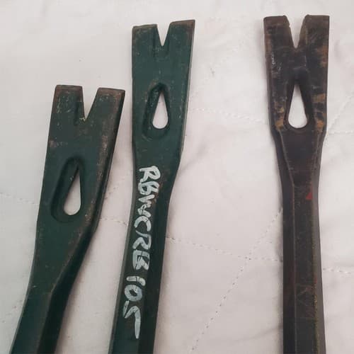 Lot of 3 High Leverage Gooseneck Pry Bar for Ripping and Prying LOT-226 - Thumbnail 6