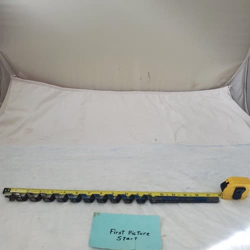 Vintage 18" Auger Wood Drill Bit - Image 1