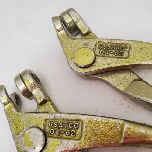 Lot of 4 Assorted USATCO Sheet Metal Fastener Pliers Set LOT-802 - Thumbnail 5