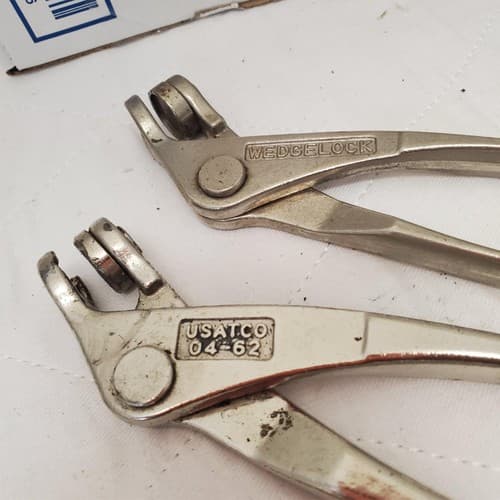 Lot of 4 Assorted USATCO Sheet Metal Fastener Pliers Set LOT-802 - Thumbnail 6
