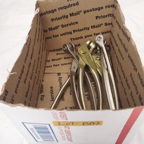 Lot of 4 Assorted USATCO Sheet Metal Fastener Pliers Set LOT-802 - Thumbnail 4