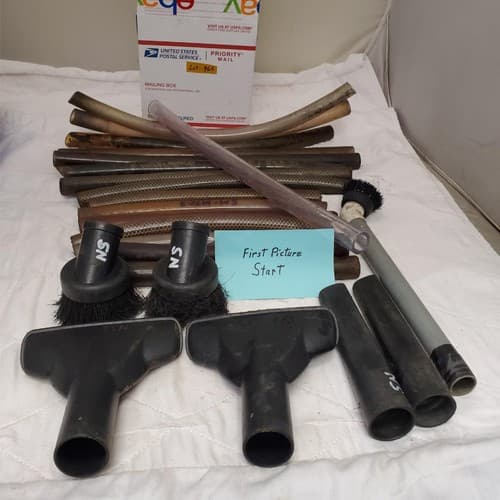 Lot of Vacuum Cleaner Attachments Set with Brushes and Hoses LOT-965 - Thumbnail 2
