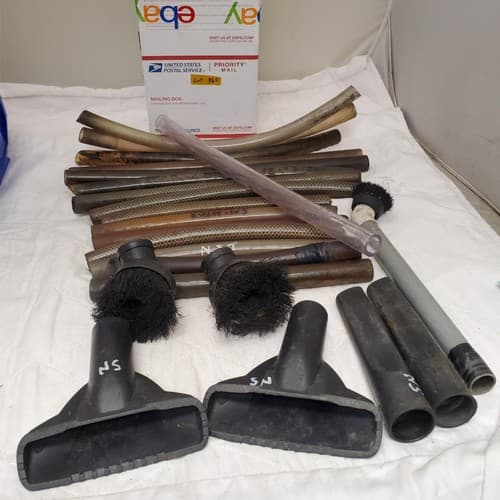 Lot of Vacuum Cleaner Attachments Set with Brushes and Hoses LOT-965 - Image 1