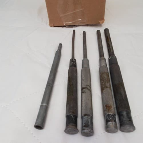 Lot of 5 Steel Drive Pin Punch LOT-710 - Thumbnail 4