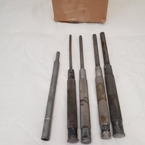 Lot of 5 Steel Drive Pin Punch LOT-710 - Image 1