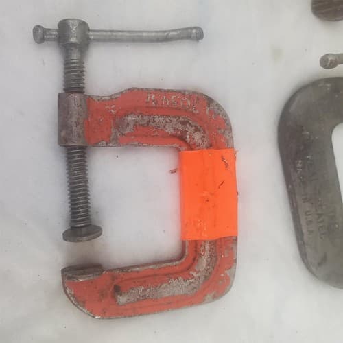 Lot of 6 Hargrave 1 1/4 Heavy Duty Metal C-Clamps Hand Tools LOT-698 - Thumbnail 8