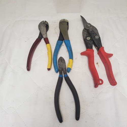 Lot of 4 Assorted Cutting Pliers Set LOT-768 - Thumbnail 5