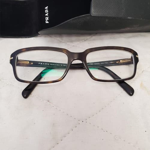 Prada VPR 09N 2AU-101 Brown Eyeglasses Frames with Case - Thumbnail 4