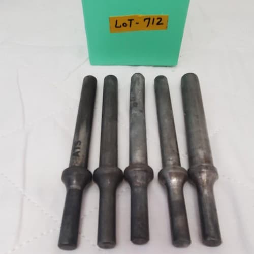 Lot of 5 Air Rivet Hammer Bits Accessories LOT-702 - Image 1