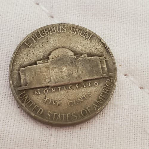 Vintage 1949 Jefferson Nickel U.S. 5¢ Coin Collector’s American Currency - Thumbnail 3
