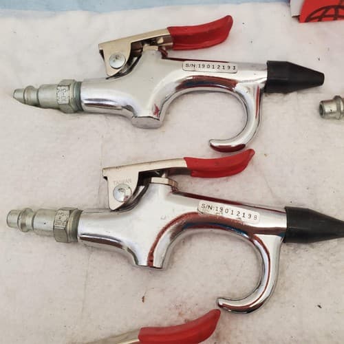 Lot of 9 Cuardair High Pressure Air Blow Gun Nozzle hand tool head tip LOT-1053 - Thumbnail 13