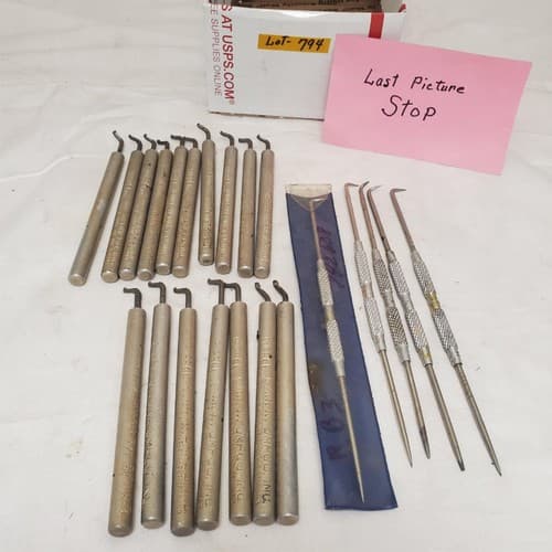 Lot of 22 Eclipse Scribe Pick Set & Umpco Inc Model 500 Machinist Tools LOT-794 - Thumbnail 9