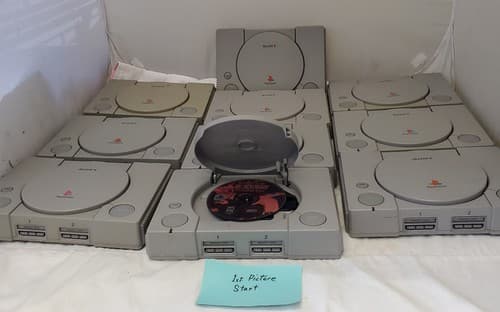 Lot of 10 Sony Play Station 1 Consoles For Parts #1 - Image 1
