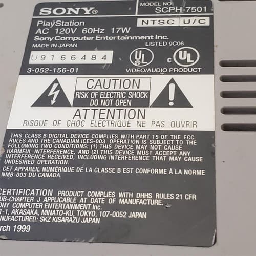 Lot of 10 Sony Play Station 1 Consoles For Parts #1 - Thumbnail 9