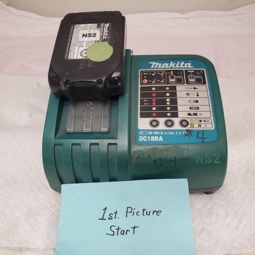 Makita DC18RA S 120V240 WATT 702-18V Ni-Mh & Li-ion Battery Fast Charger LOT-521 - Image 1
