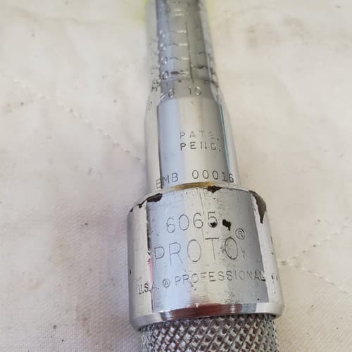 Proto Proto 6065-4 Torque Wrench BIN- 512 #9 - Thumbnail 3