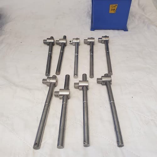 Lot of 9 Assorted 3/8 Inch Drive Sliding T-Bar LOT-319