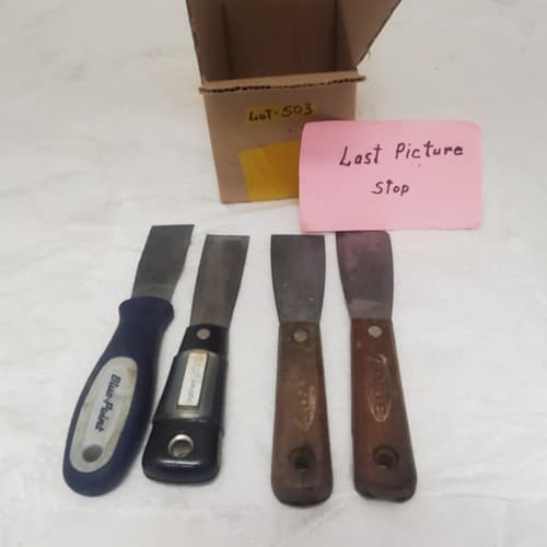 Set of 4 Assorted Putty Knives and Scrapers LOT-503 - Thumbnail 7