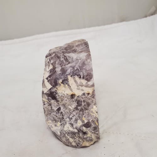 Natural Lepidolite Crystal Sliced Coarse Purple Mica Rock - Thumbnail 4