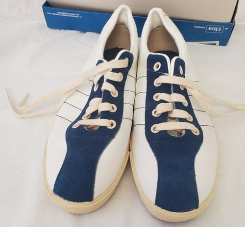 Vintage Women’s White Navy LTO Leather Converse Tennis Shoes Size 8.5M - Thumbnail 8