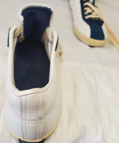 Vintage Women’s White Navy LTO Leather Converse Tennis Shoes Size 8.5M - Thumbnail 10