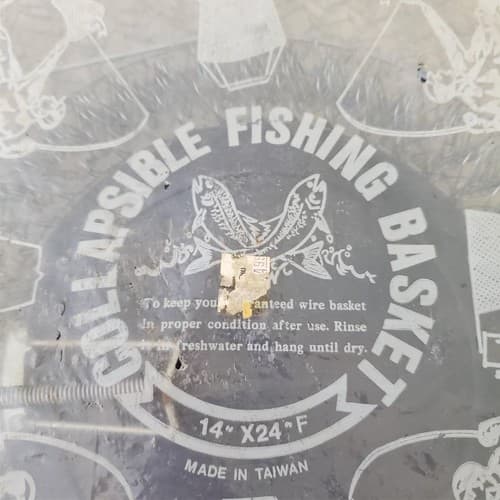 Floating Collapsible Wire Fishing Basket 14"x24" - Thumbnail 2