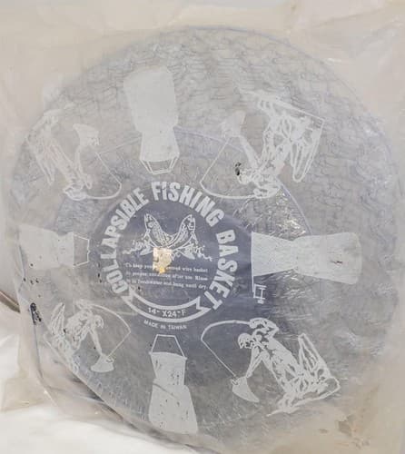 Floating Collapsible Wire Fishing Basket 14"x24" - Thumbnail 5