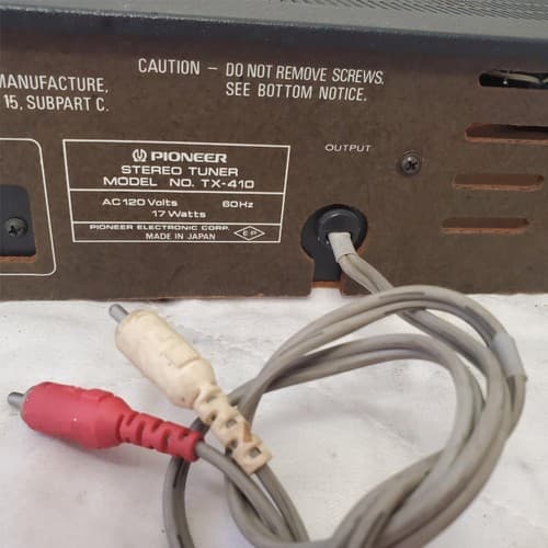 Pioneer TX-410 AM/FM Stereo Tuner - Thumbnail 8