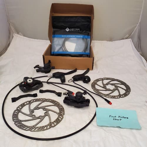 Tektro MTB 160mm Rotors Hydraulic Disc Brakes Kit w/ Cable & Housing - Image 1