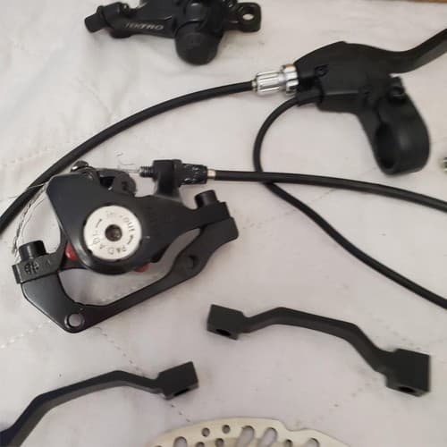 Tektro MTB 160mm Rotors Hydraulic Disc Brakes Kit w/ Cable & Housing - Thumbnail 10