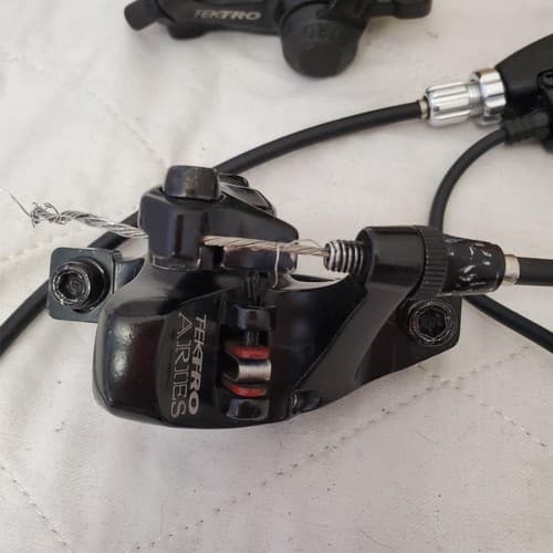 Tektro MTB 160mm Rotors Hydraulic Disc Brakes Kit w/ Cable & Housing - Thumbnail 12