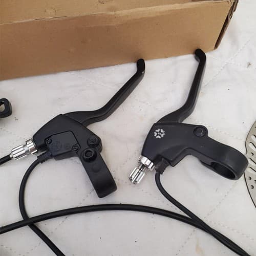 Tektro MTB 160mm Rotors Hydraulic Disc Brakes Kit w/ Cable & Housing - Thumbnail 9