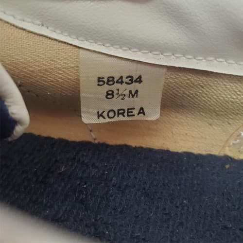 Vintage Women’s White Navy LTO Leather Converse Tennis Shoes Size 8.5M - Thumbnail 9