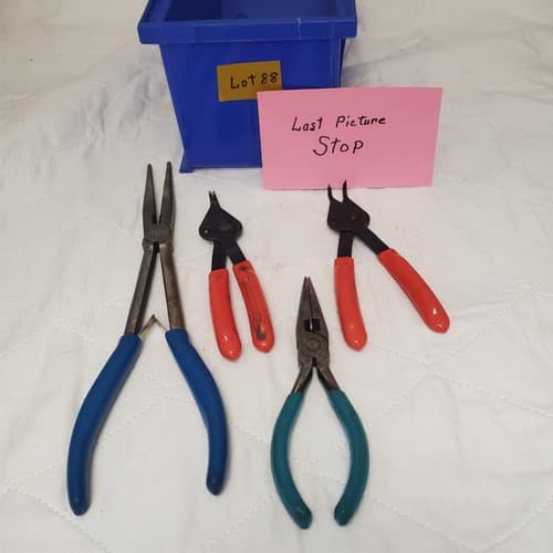 Lot of 4 Assorted Blue Point Pliers Set LOT-802 - Thumbnail 9