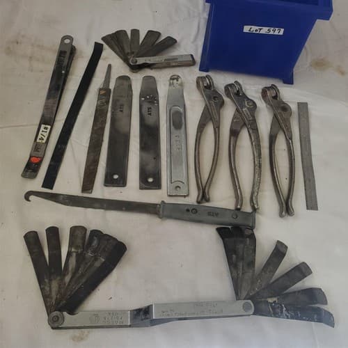 Lot of Wedgelock Pliers Measurment Tools Aviation Tool Sheet