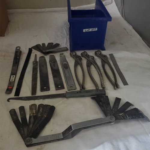 Lot of Wedgelock Pliers Measurment Tools Aviation Tool Sheet - Thumbnail 2