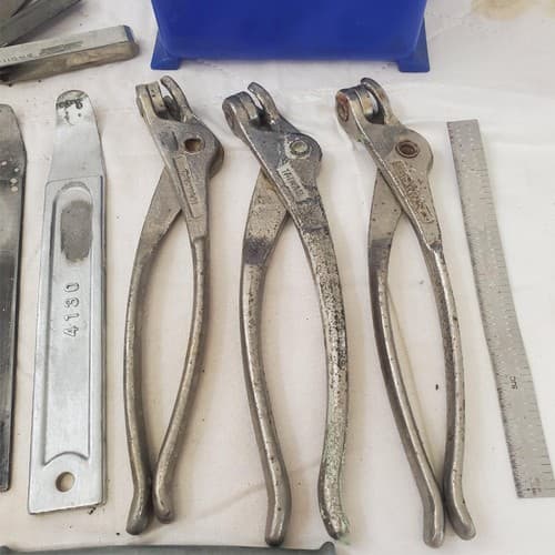 Lot of Wedgelock Pliers Measurment Tools Aviation Tool Sheet - Thumbnail 4