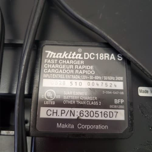 Makita DC18RA S Lithium Ion Rapid Fast Charger 240W 50-60Hz #1 - Thumbnail 5