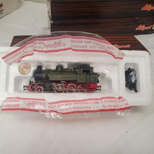 Lot of 5 piece Liliput 9101 HO Gauge Prussian T9.3 Steam Locomotive Green Livery - Thumbnail 5