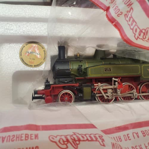 Lot of 5 piece Liliput 9101 HO Gauge Prussian T9.3 Steam Locomotive Green Livery - Thumbnail 6
