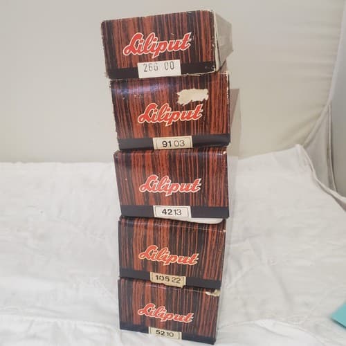 Lot of 5 piece Liliput 9101 HO Gauge Prussian T9.3 Steam Locomotive Green Livery - Thumbnail 11