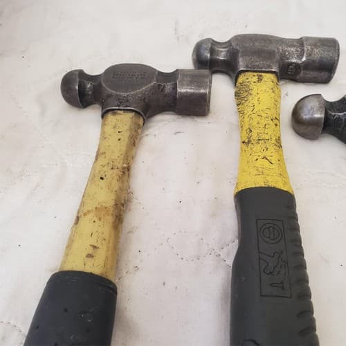 Lot of 4 Blue Point, Stanley & Others Brands Ball Peen Fiberglass Hammer LOT-527 - Thumbnail 5