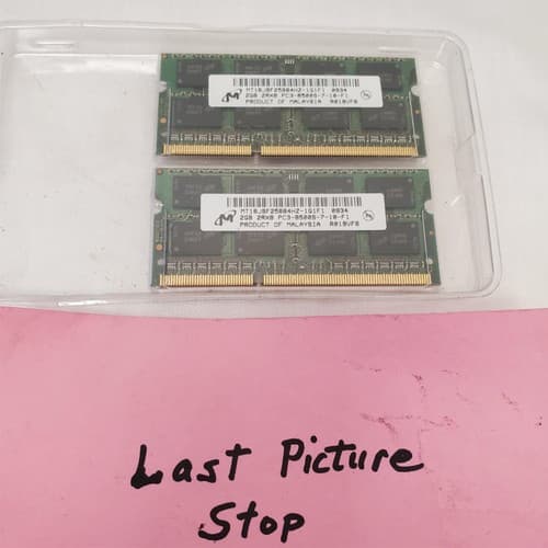 Lot of 2 MT16JSF25664HZ-1G1F1 Micron 2GB PC3-8500S-7-10-F1 Compatible Memory RAM - Thumbnail 6