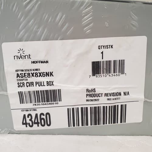 HOFFMAN Steel Screw-Cover Enclosure Type 1 no Knockouts, 8x8x6 - Thumbnail 2