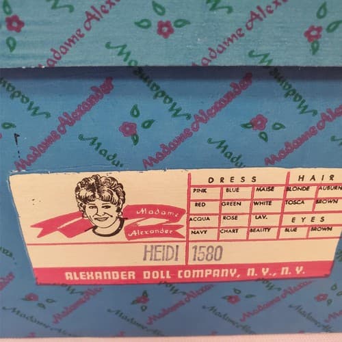 Madame Alexander #1580 Heidi Miniature Doll with Box & Stand - Thumbnail 3
